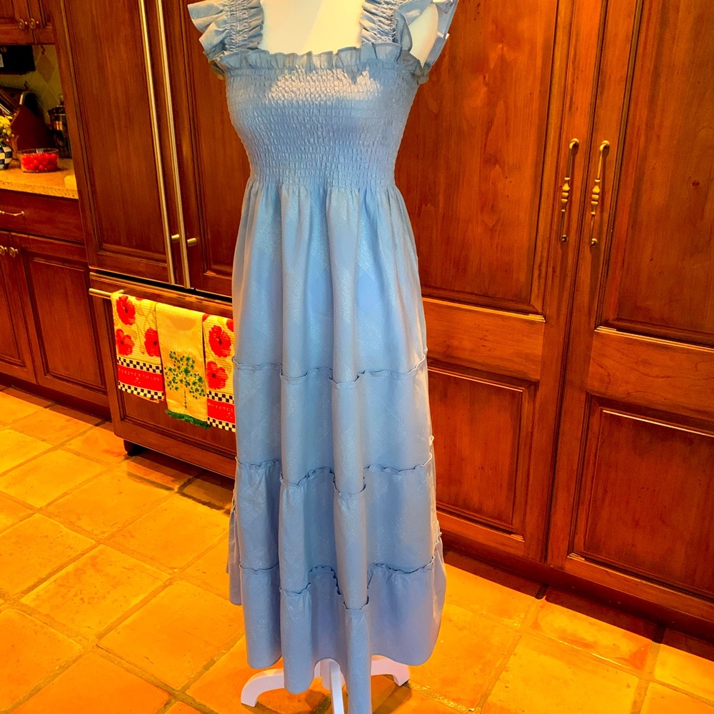 Hill House Nap Dress Blue and glittery Size XS